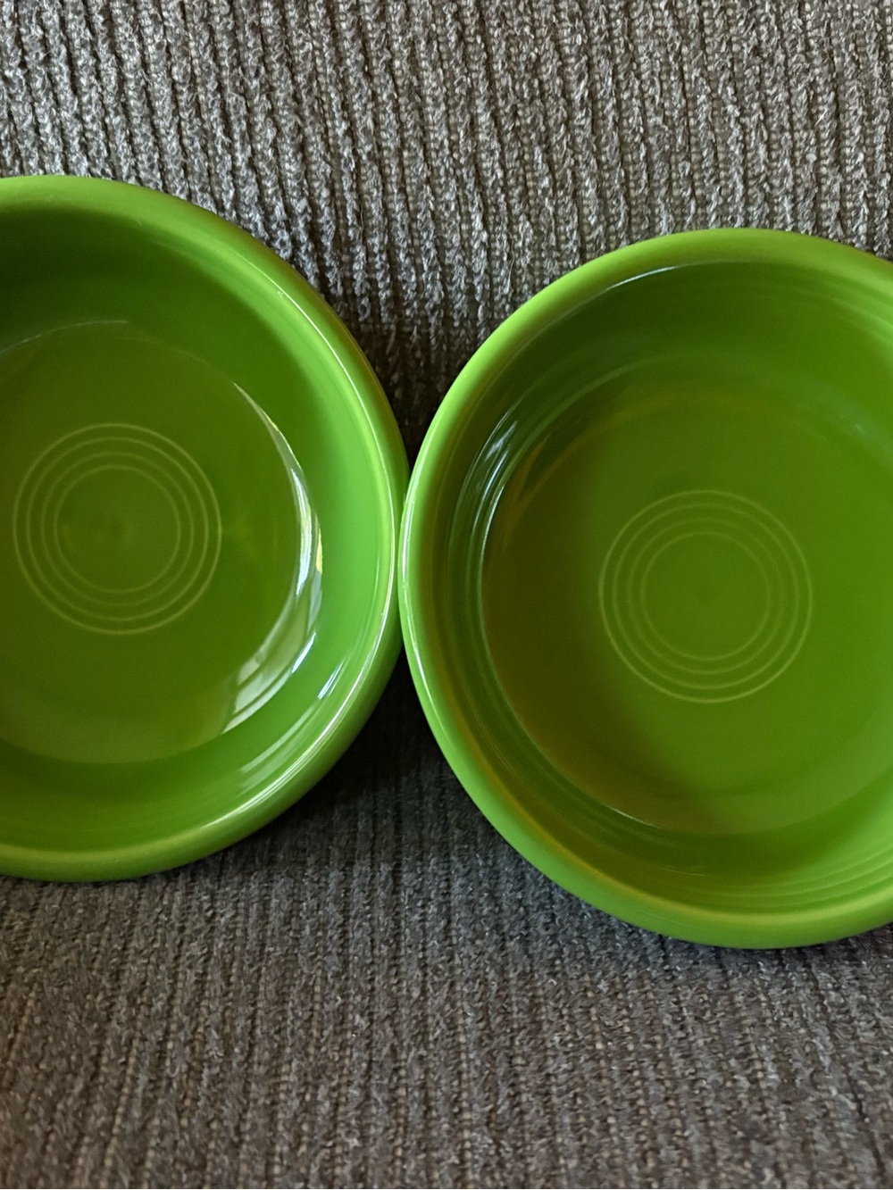2 Homer Laughlin Fiesta Fiestaware Green Cereal/ Soup Bowl